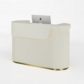 Oslo Series White Reception Desk OS6926