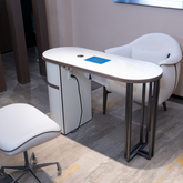 GLORALL Manicure Table, Chair & Stool Set TR1802