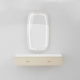 Station de miroir en acrylique crème AG7077