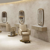 Station de miroir en acrylique crème AG7077