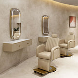 Station de miroir en acrylique crème AG7077