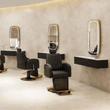 Silla de barbero negra AG5362