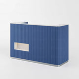 Mostrador de recepción azul AG6925
