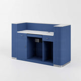 Mostrador de recepción azul AG6925