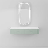 Station de miroir en acrylique vert AG7077