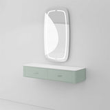 Station de miroir en acrylique vert AG7077