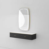 Estación de espejo acrílico negro AG7077