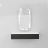 Estación de espejo acrílico negro AG7077