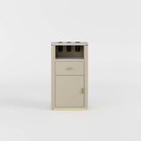 Estación de carritos para salón de belleza Cream AG2062