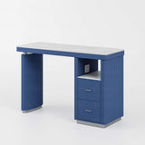 Juego de mesa de manicura azul AG1850