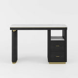 Juego de mesa de manicura negra AG1850