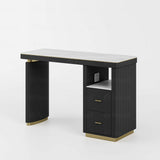 Juego de mesa de manicura negra AG1850