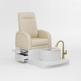 Sillón de pedicura color crema AG1087
