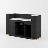 Mostrador de recepción negro AG6925