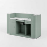 Mostrador de recepción verde AG6925