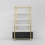 Estantería de productos para salón de belleza negra AG1823