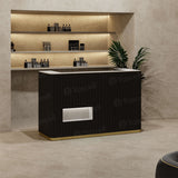 Mostrador de recepción negro AG6925