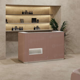 Mostrador de recepción rosa AG6925