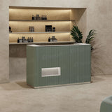 Mostrador de recepción verde AG6925