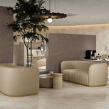 Sofá de recepción color crema AG3113