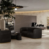 Sofá de recepción negro AG3113