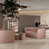 Sofá de recepción rosa AG3113
