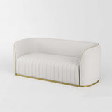 Sofá de recepción azul AG3113