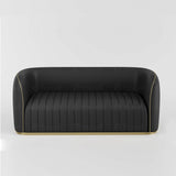 Sofá de recepción negro AG3113