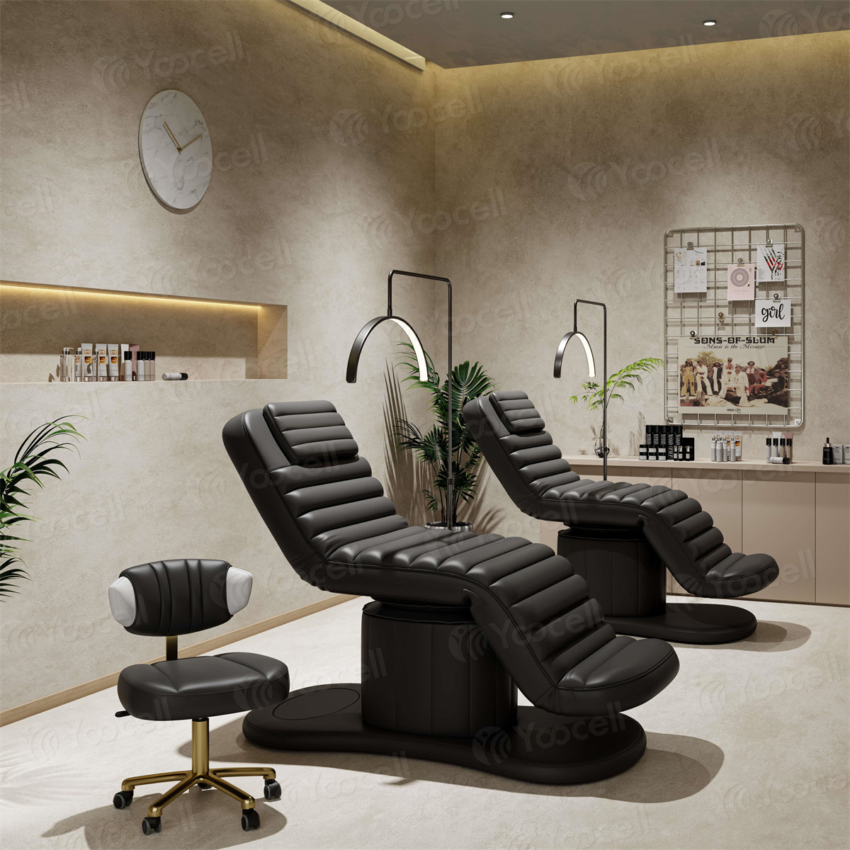 Cama de belleza negra AG1206