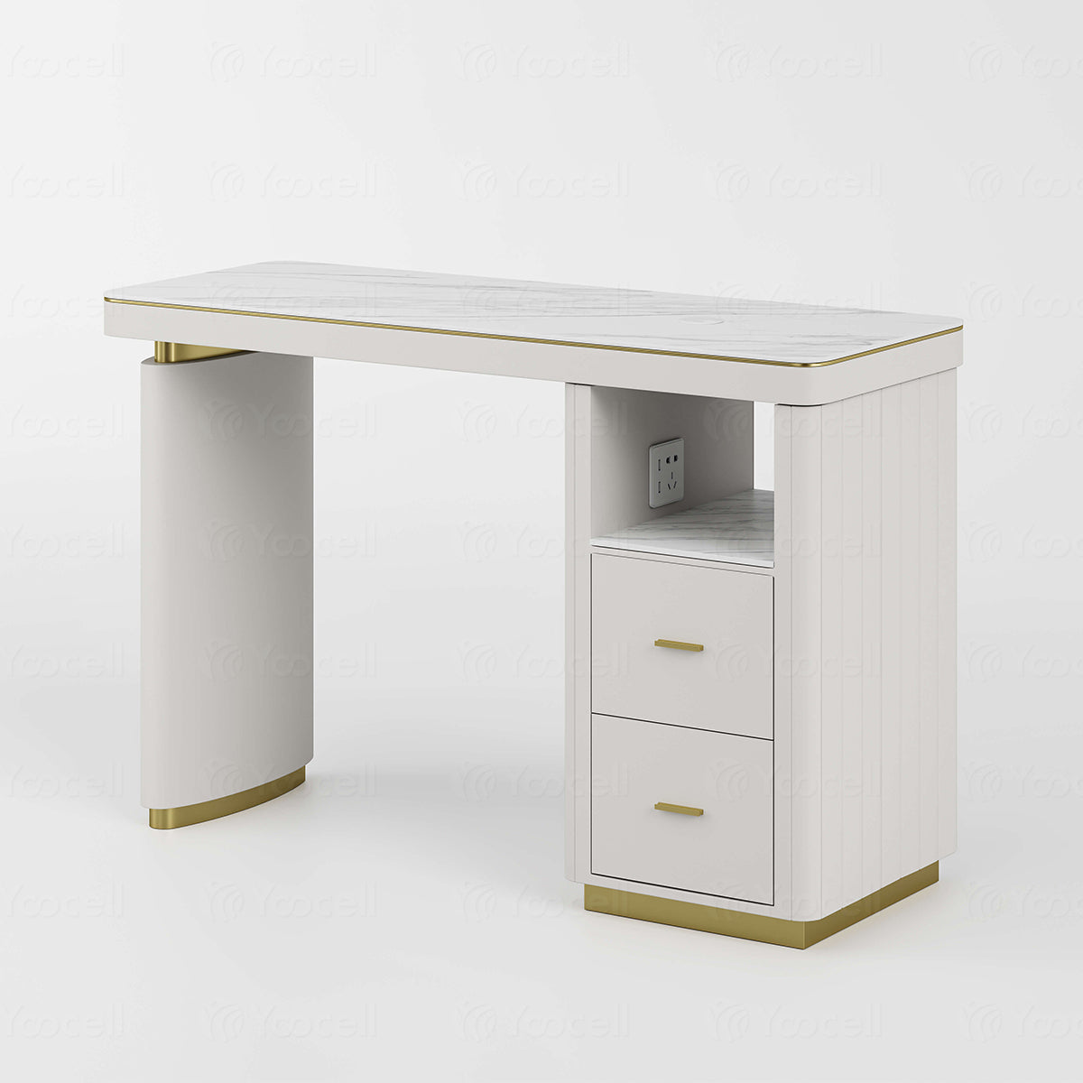Blue Manicure Table Set AG1850