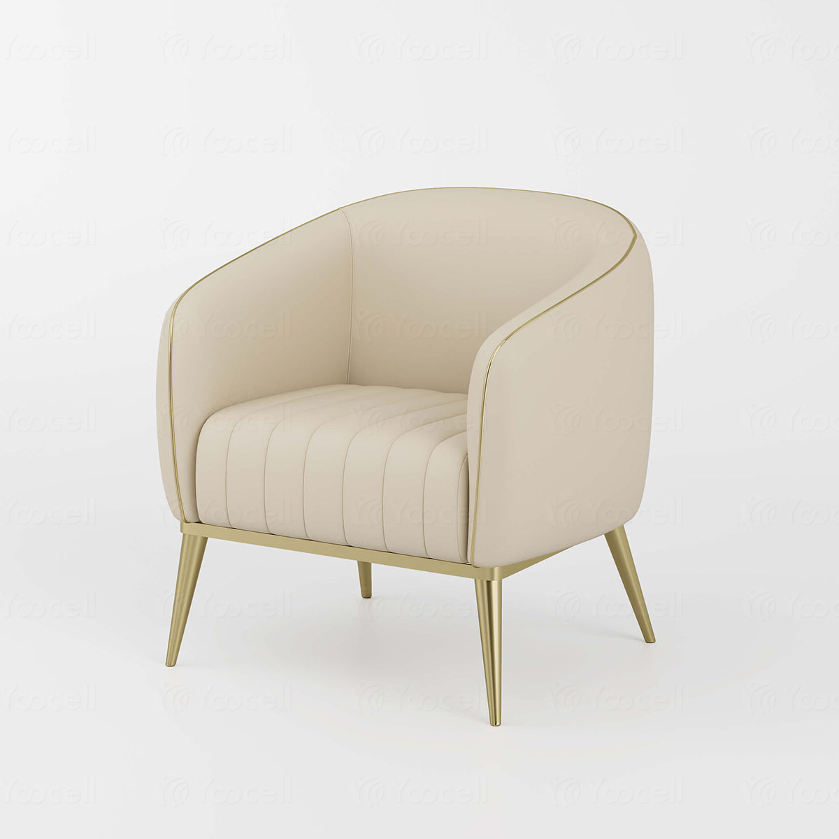 Silla para uñas color crema AG1911