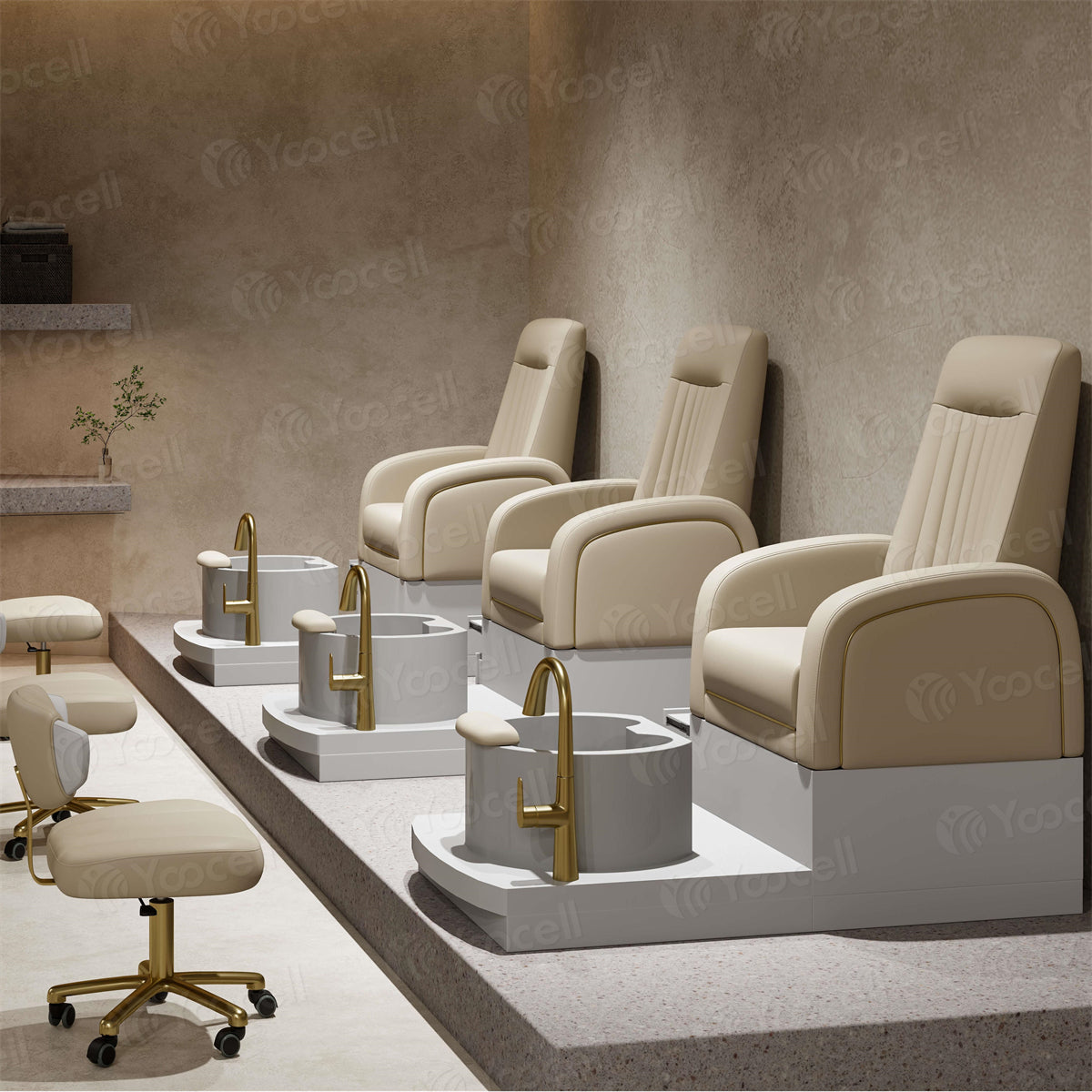 Nail Salon Hair Salon Chairs For Sale Near Me Yoocell Cream