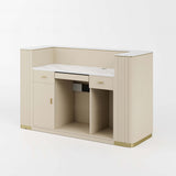 Mostrador de recepción en color crema AG6925