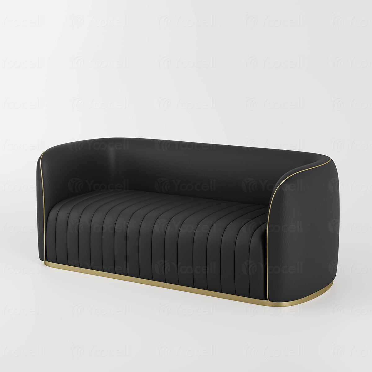 Black Reception Sofa AG3113