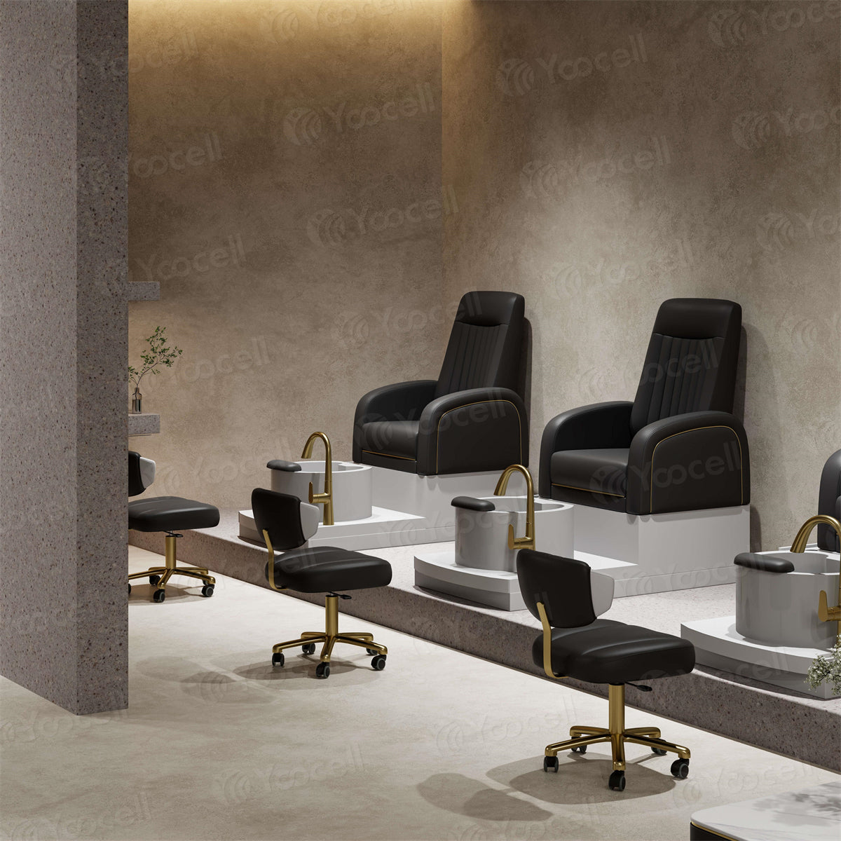 Black Pedicure Chair AG1087