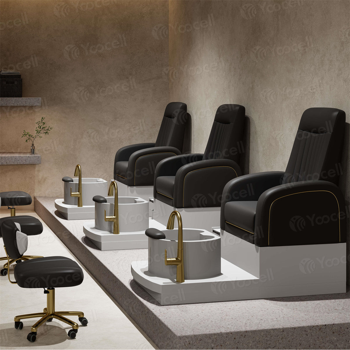 Chaise de pédicure blanche AG1087
